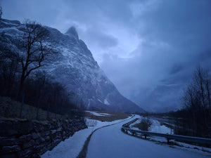 All of the sudden the world turned white!