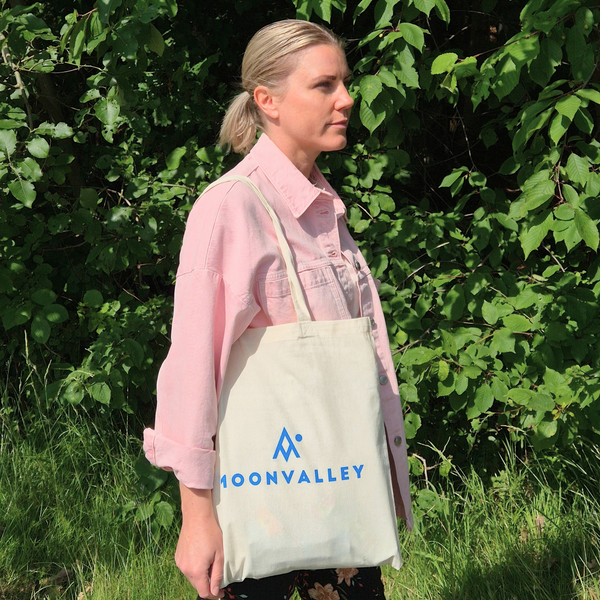 Tote bag Blue logo Moonvalley