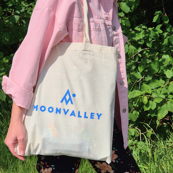 Tote bag Blue logo Moonvalley