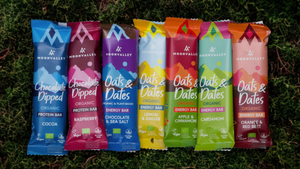 Vegan bars from Moonvalley, delicious, clean and vegan certificated. a perfect snack for kids aswell