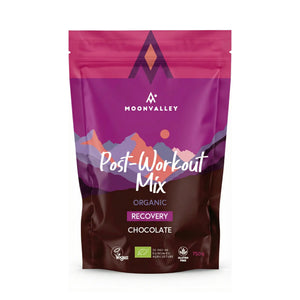 750g bag of Moonvalley Organic Chocolate Post-Workout Mix.