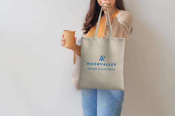 Tote bag Blue logo Moonvalley