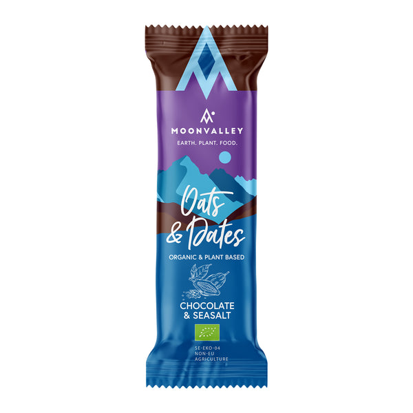 Barre Avoine & Dates Biologique Chocolat & Sel de Mer 18-pack